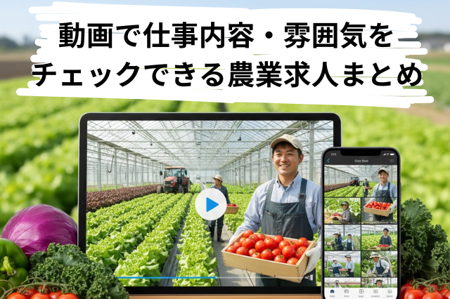 動画で仕事内容、雰囲気をチェックできる求人まとめ